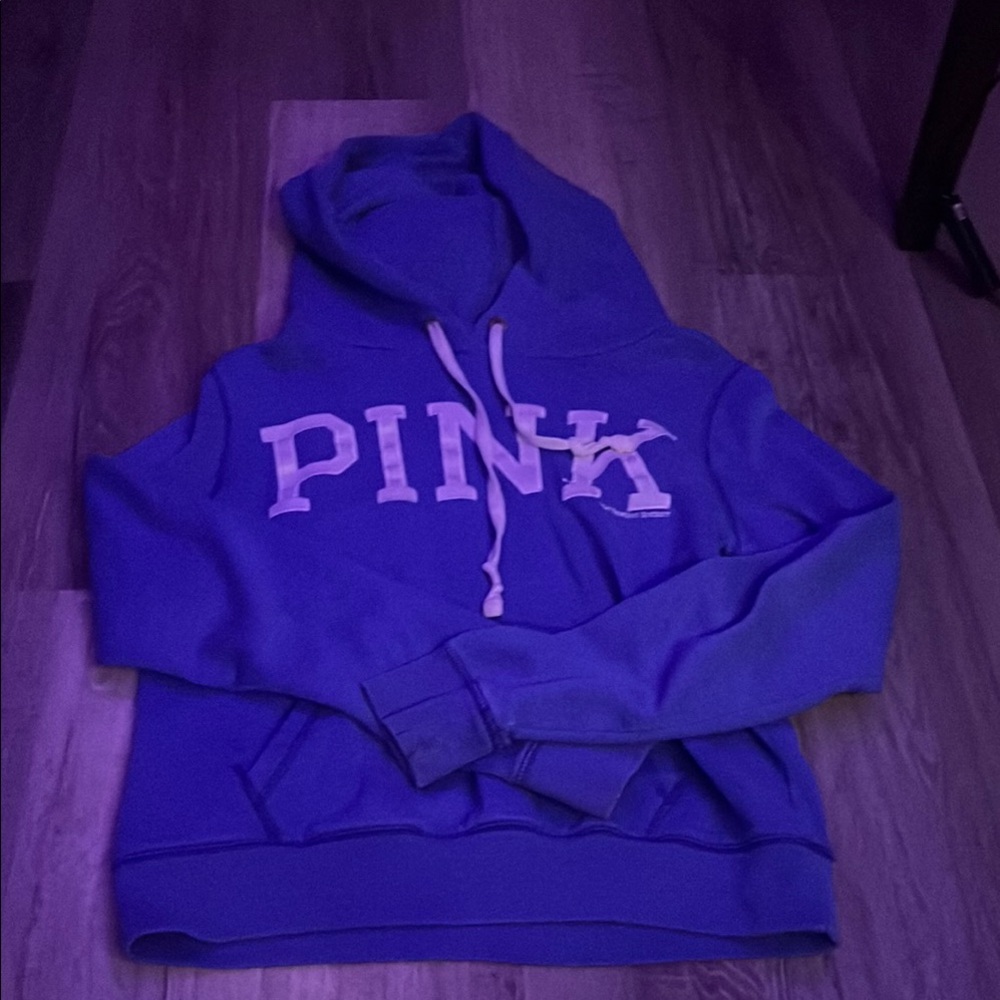 Victoria's Secret Blue Hoodie with Logo